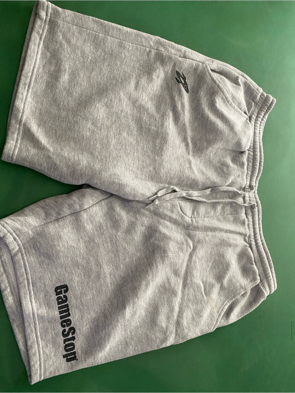 GameStop Men’s Gray Athletic Shorts with Drawstring Waist